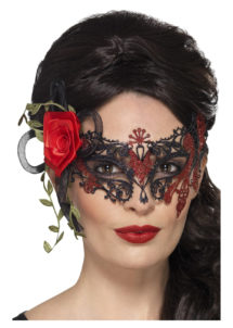 masque squelette mexicain, masque de déguisement, masque mexicain halloween, masque déguisement halloween, accessoire déguisement halloween masque, masque en papier maché, masque dia de la muerte, masque halloween, masque halloween day of death, déguisement jour des morts, masque jour de morts adulte, masque halloween femme, Loup Dentelle Métal, Jour des Morts