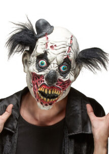 masque clown halloween, masque clown effrayant, masque clown tueur, Masque de Clown Diabolique Sanglant