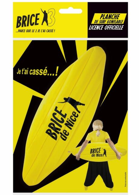 surf gonflable Brice de Nice, Accessoire Brice de Nice, déguisement Brice de Nice, Planche de Surf Gonflable, Brice de Nice, Licence