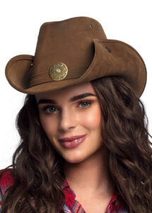 chapeau de cowboy marron, chapeau de cowboy