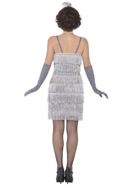 déguisement charleston, robe charleston déguisement, déguisement charleston, déguisement années 30, robe années 20, costume cabaret, déguisement cabaret femme, déguisement robe charleston, Déguisement Charleston, Flapper Gris Argent