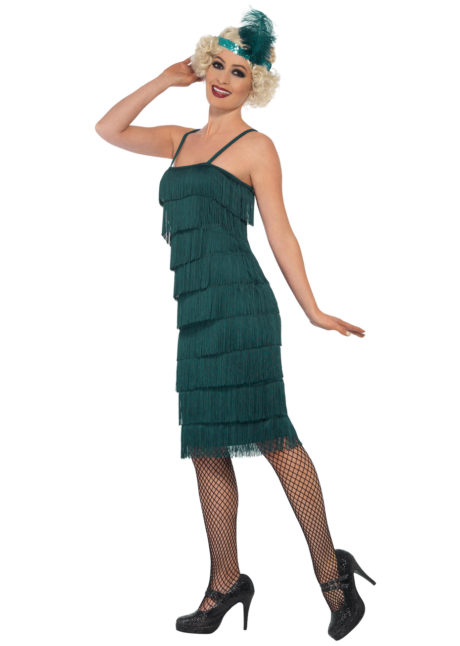 déguisement charleston, robe charleston déguisement, déguisement charleston, déguisement années 30, robe années 20, costume cabaret, déguisement cabaret femme, déguisement robe charleston, Déguisement Charleston, Flapper Vert Sapin