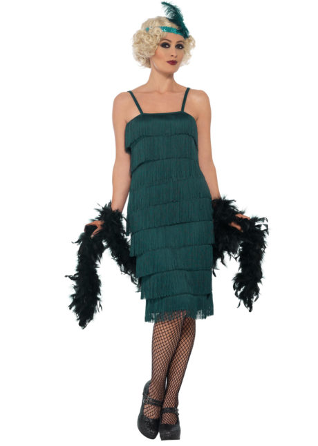 Déguisement Charleston, Flapper Vert Sapin - Aux Feux de la Fête