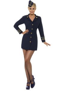 déguisement hotesse de l'air femme, costume hôtesse de l'air adulte, déguisement hôtesse de l'air adulte, déguisement métiers femme, Déguisement d’Hôtesse de l’Air, Navy Blue