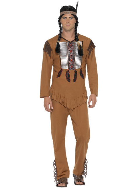 déguisement homme, déguisement adulte indien, costume indien homme, costume d'indien, accessoire indien déguisement homme, Déguisement d’Indien, Apache