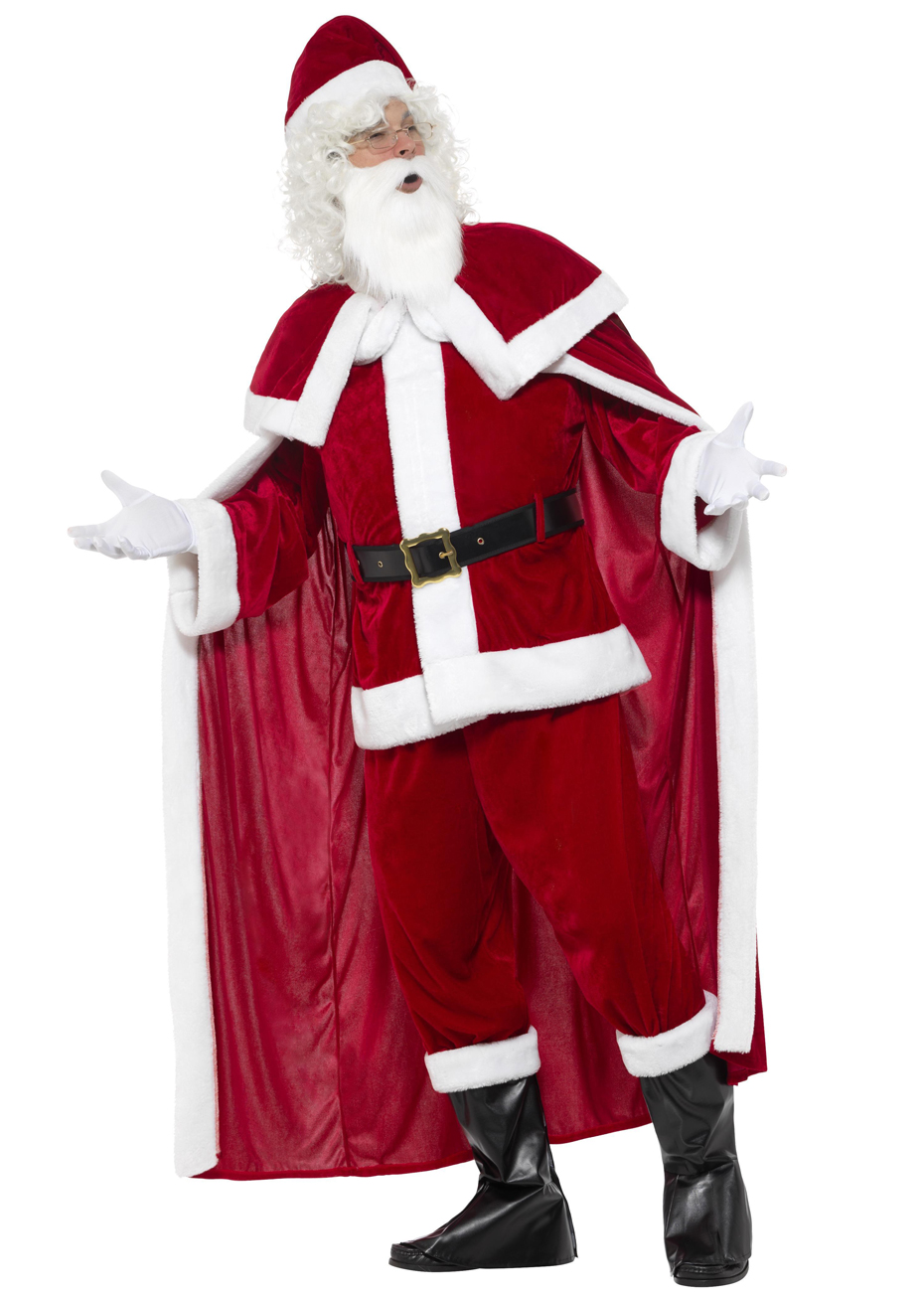 Déguisement Père Noël Complet, Luxe - Aux Feux de la Fête ...