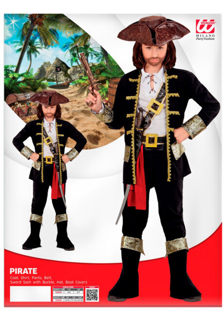 déguisement pirate garçon, costume pirate enfant, déguisement enfant pirate, déguisement garçon pirate, costume de pirate, accessoire pirate déguisement, Déguisement de Pirate, Capitaine, Garçon