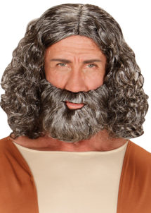 perruque avec barbe, perruque homme, perruque jésus, perruque grise homme, perruque cheveux longs homme