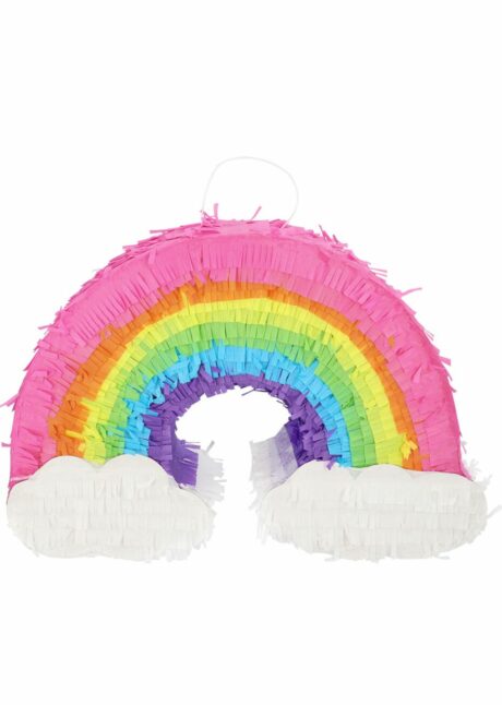 pinata, pinata mexicaine, pinata d'anniversaire, pinata pour anniversaire, pinata arc en ciel, Pinata Arc en Ciel avec Nuages – 45 cm