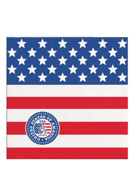 décorations américaine, serviettes drapeau américain, décorations états unis déguisement, accessoire drapeau américain, soirée à thème états unis décorations, Vaisselle Etats Unis, Serviettes Drapeau Américain, Macaron