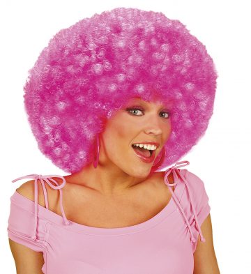 perruque afro disco, accessoire perruque déguisement, perruque afro disco, perruque pour homme, perruque pour femme, perruque pas chère, perruque de déguisement, perruque unisexe, perruque rose, perruque afro Perruque Afro Disco, Rose