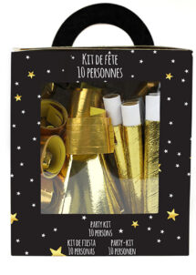 Coffret de cotillons - 10 personnes - Fluo