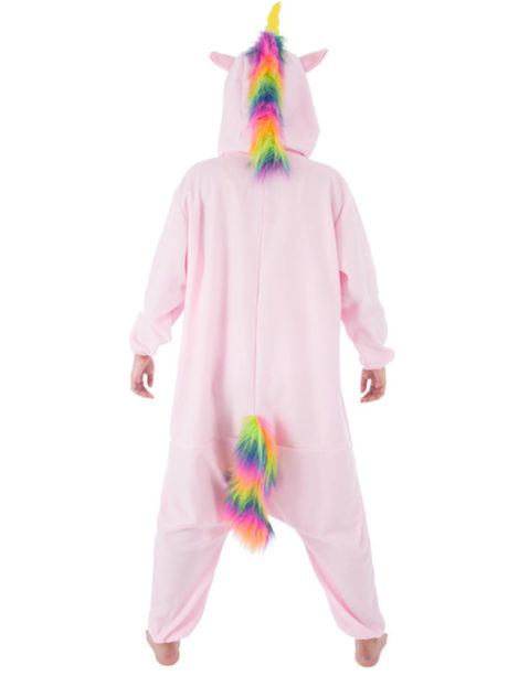 kigurumi, déguisement kigurumi, kigurumi licorne rose, pyjama kigurumi, pyjama licorne rose, déguisement kigurumi licorne, Déguisement de Licorne, Rose, Queue Multicolore