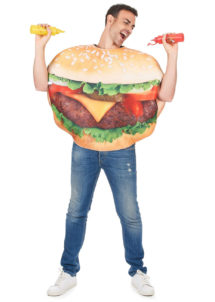 déguisement homme, déguisement burger adulte, déguisement humour, déguisement frites, déguisement hamburger, Déguisement Burger