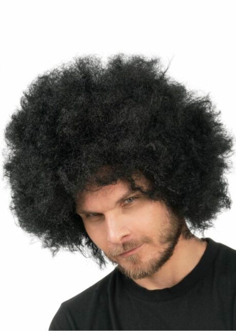 perruque afro noire, perruque afro homme, Perruque Afro xl, Perruque Afro Noire XL – Années 70 et Disco