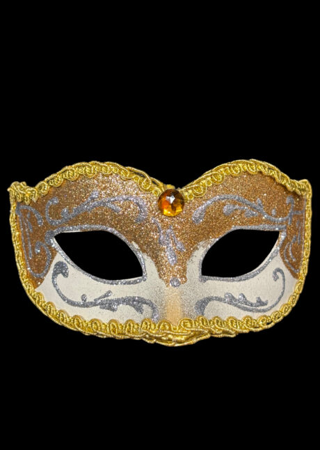 loup vénitien paillettes, masque vénitien paillettes, masque carnaval de Venise, Loup Capri, Paillettes Dorées, Vénitien Fait Main