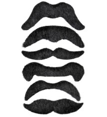 fausses moustaches, postiche, moustache postiche, fausses moustaches réalistes, fausse moustache de déguisement, moustaches noires