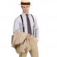 chapeau canotier, canotier en paille années 20, chapeau canotier luxe déguisement, accessoire canotier déguisement, canotier avec ruban déguisement, canotier déguisement années 30 Canotier Luxe, avec Ruban