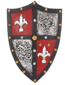 bouclier chevalier, bouclier accessoire médiéval, accessoire chevalier déguisement, bouclier de chevalier, déguisement chevalier homme, accessoire chevalier déguisement, Bouclier de Chevalier, Fleur de Lys