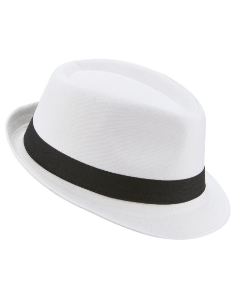 Chapeau Borsalino Blanc de Gangster pour Homme