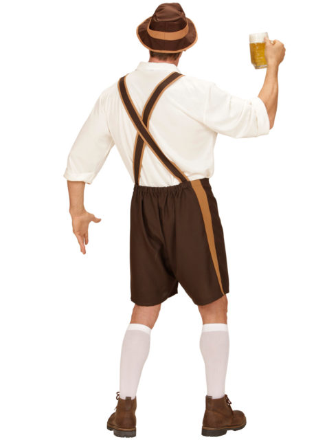 déguisement bavarois homme, costume bavarois homme, déguisement tyrolien homme, costume tyrolien homme, salopette bavaroise déguisement, déguisement homme, déguisement fête de la bière, déguisement oktoberferst, Déguisement Bavarois, Lederhosen et Chemise