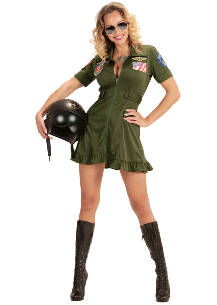 Deguisement Pilote Chasse Femme main image 1