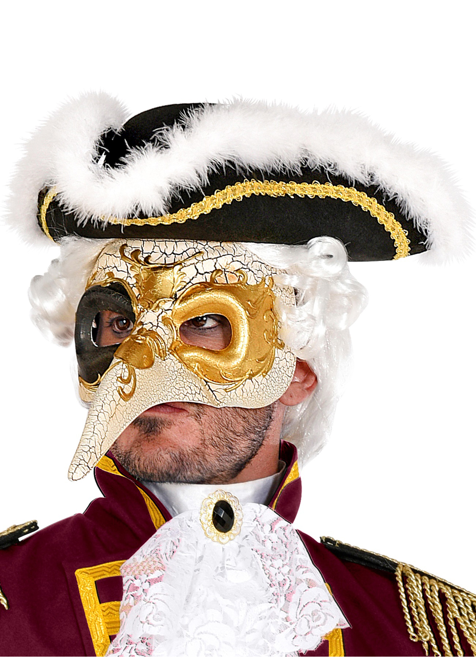 Un Homme En Costume Et Masque De Carnaval