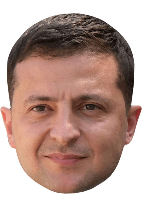 MASQUE-VOLODYMYR-ZELINSKY, masque politique, masque zelinsky, Ukraine, Masque Volodymyr Zelensky