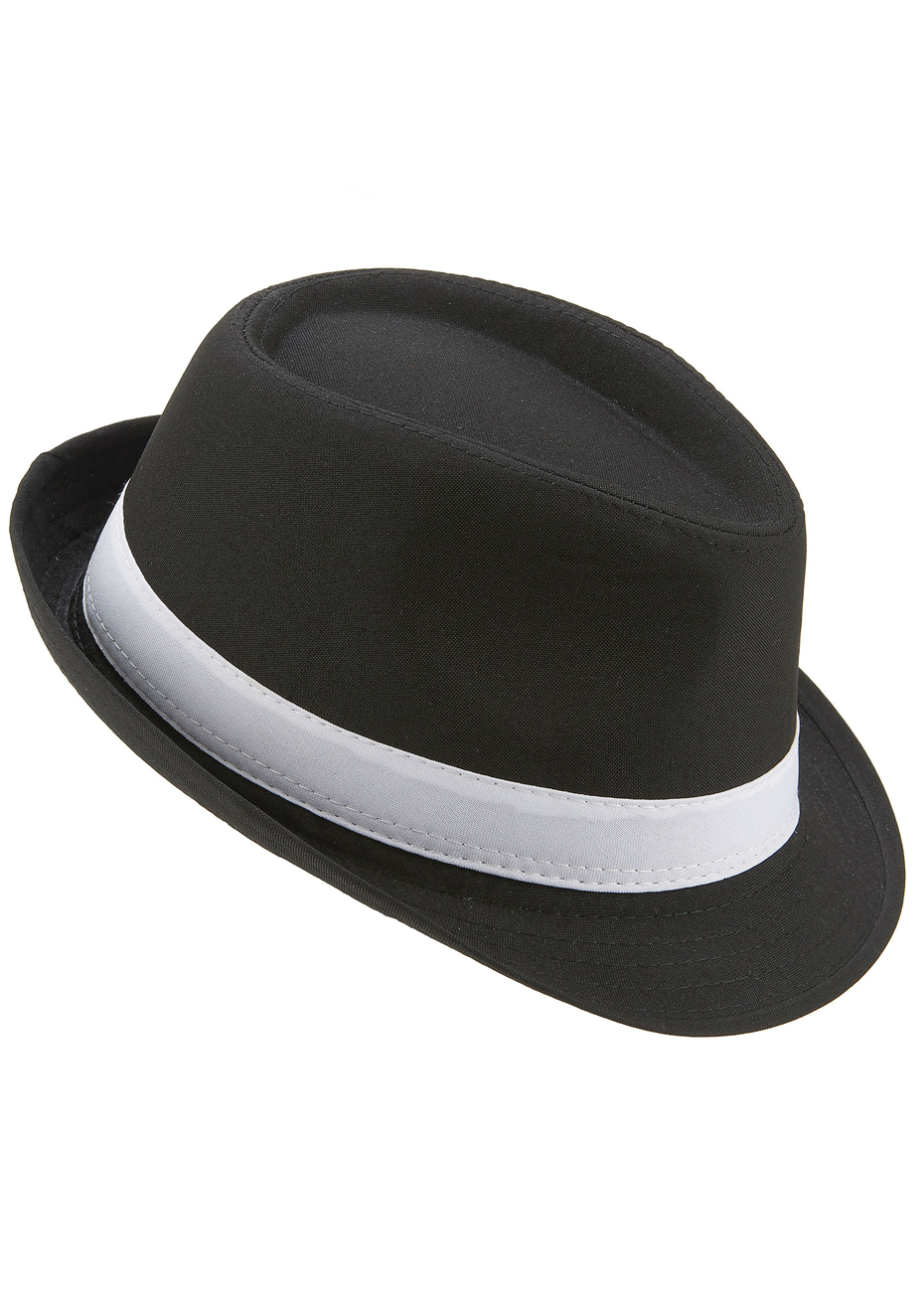 Chapeau borsalino en paille avec ruban noir