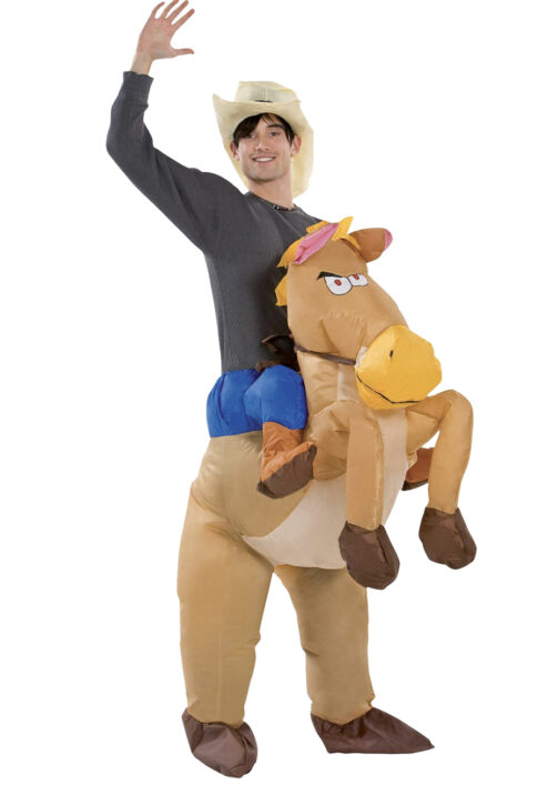 Déguisement Cheval gonflable adulte cow boy......FUN PARTY