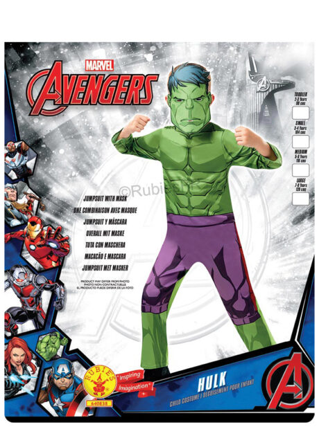 déguisement hulk pour enfant,déguisement super héros enfant, déguisement carnaval enfant, déguisement mardi gras enfants, costume de hulk garçon, hulk enfant déguisement, hulk déguisement enfant, Déguisement de Hulk, Classic Avengers, Garçon