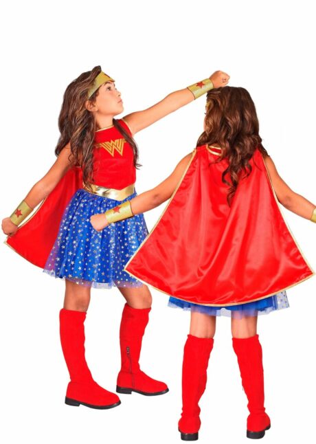 déguisement Wonder Woman fille, déguisement super héros fille, costume super héroïne fille, Déguisement de Super Héros, Style Wonder Woman, Fille