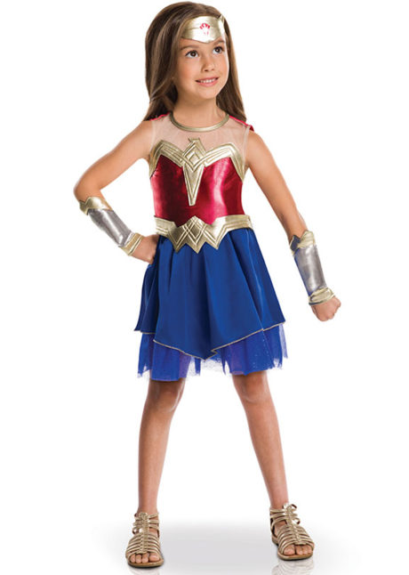 Déguisement de Super Héros, Wonder Woman, Fille - Aux Feux de la