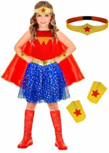 déguisement Wonder Woman fille, déguisement super héros fille, costume super héroïne fille