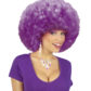 perruque afro disco, accessoire perruque déguisement, perruque afro disco, perruque pour homme, perruque pour femme, perruque pas chère, perruque de déguisement, perruque unisexe, perruque violette, perruque afro Perruque Afro Disco, Violette