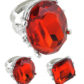 bague fausse pierre précieuse, bague de déguisement, bague de fête pas cher, bague de cardinal, bague faux diamant, grosse bague pas cher, bagues avec fausses pierres Bague Fashion Ring, Rouge