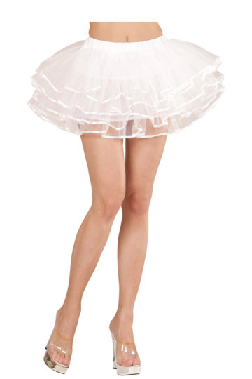 tutu blanc, tutu de danseuse, déguisement tutu, accessoire déguisement tutu, accessoire tutu déguisement Tutu Liserés Satinés, Blanc