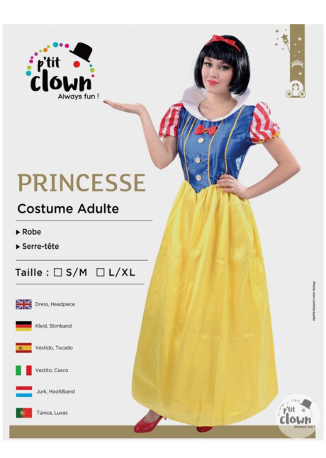 déguisement de blanche neige, déguisement héros d'enfance, costume blanche neige adulte, costume blanche neige femme, déguisement blanche neige adulte, déguisement blanche neige adulte, Déguisement de Princesse Conte de Fée, Longue