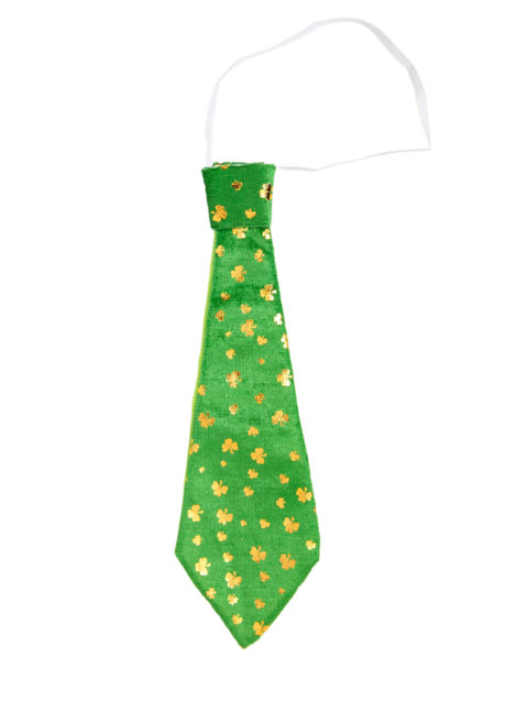 cravate saint patrick, accessoire saint patrick déguisement, déguisement saint patrick, accessoire saint patrick déguisement, accessoires déguisements saint patrick, déguisement irlandais, cravate trèfles, Cravate Trèfles Saint Patrick