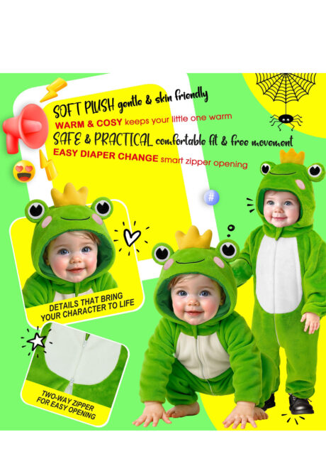 déguisement de grenouille bébé, costumes animaux bébé, déguisement animal bébé, Déguisement de Grenouille, Bébé