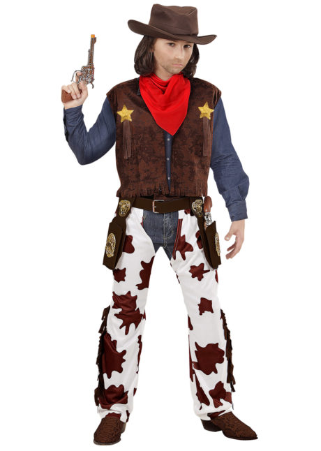 Costumes de cosplay de cow-boy pour enfants et adultes, fête d