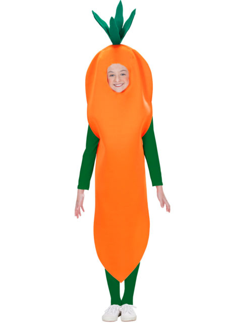 déguisement carotte enfant, déguisement drôle enfant, déguisement humour enfant, costume carotte enfant, déguisement fruits légumes enfants, Déguisement de Carotte, Fille et Garçon