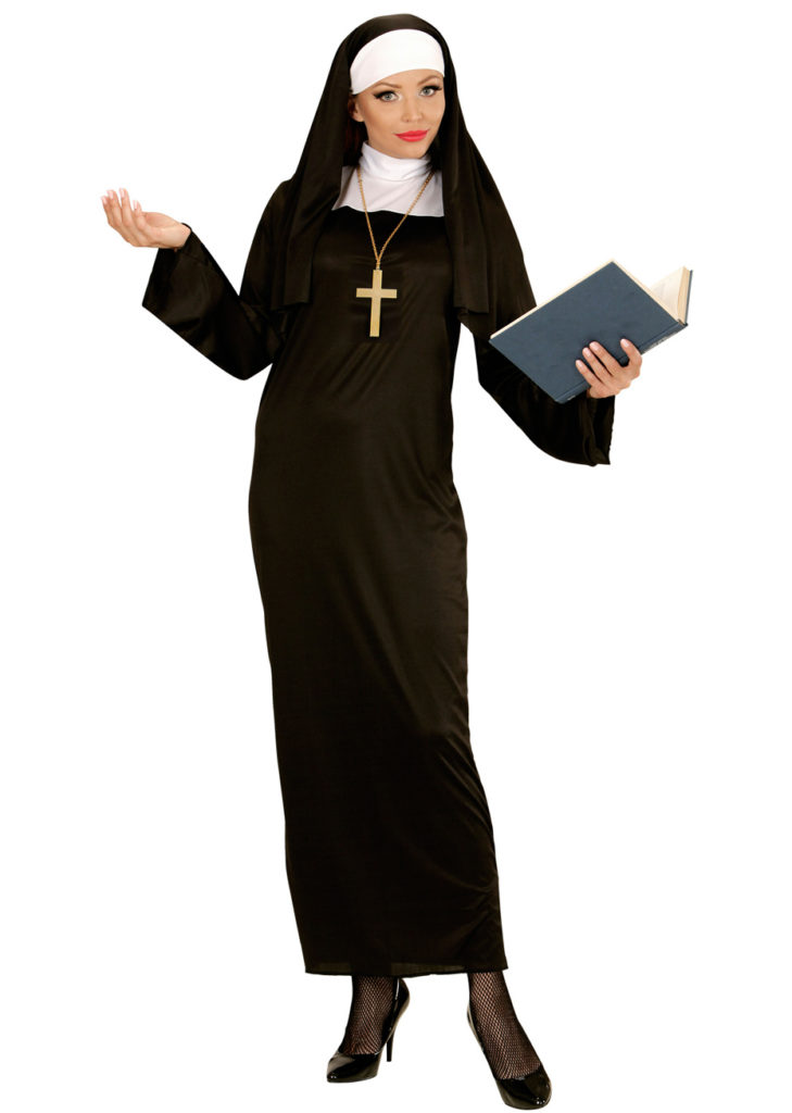D guisement Bonne S ur Robe Noire Fendue Et Coiffe Cornette d-guisement-bonne-s-ur-robe-noire-fendue-et-coiffe-cornette