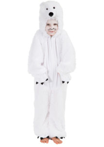 déguisement d'ours polaire pour enfant, costume d'ours blanc pour enfant, déguisement d'ours polaire enfant, costume animaux enfant, déguisement d'animaux pour enfant, Déguisement d’Ours Polaire, Fille et Garçon