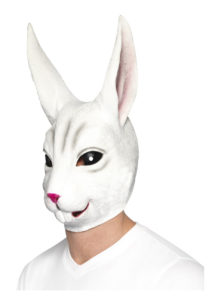masque de lapin latex, masque de lapin en latex, masque lapin adulte, masques animaux, animal latex, Masque de Lapin, Latex