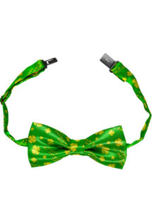 noeud papillon vert saint patrick, accessoire saint patrick déguisement, déguisement saint patrick, accessoire saint patrick déguisement, accessoires déguisements saint patrick, déguisement irlandais, noeud papillon trèfles, Noeud Papillon Vert, Trèfles Saint Patrick