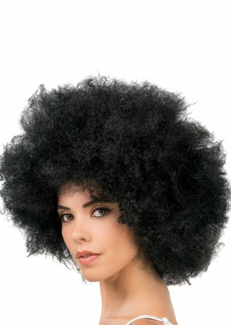 perruque afro, perruque disco, perruque afro noire, Perruque Afro Extra Volume Noire