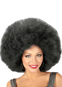 perruque disco, perruque afro noire, perruque disco femme, Perruque Afro Extra Volume, Noire