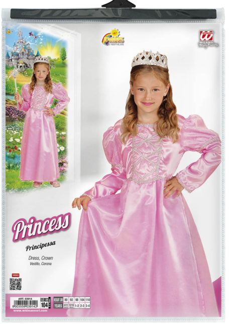 DÉGUISEMENT PRINCESSE ROSE ENFANT