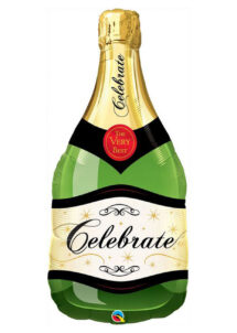 ballon bouteille champagne, ballon géant, ballon champagne, ballon hélium, Ballon Bouteille de Champagne, Celebrate, en Aluminium